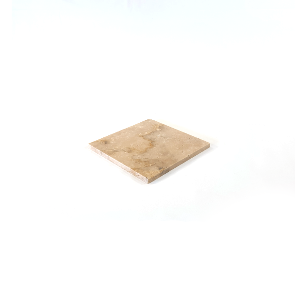 Carreau de carrelage de travertin naturel beige 20x20 cm