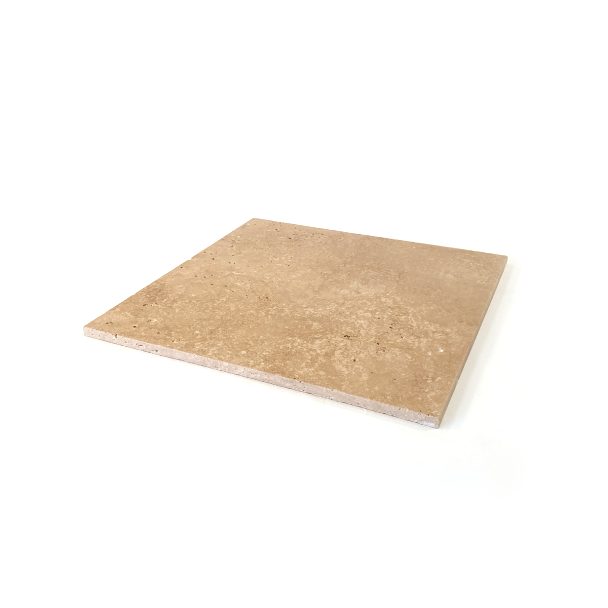 Carreau de travertin naturel beige clair 40x40cm